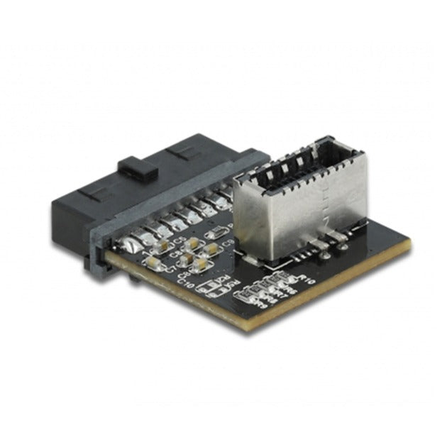 Afbeelding laden in galerijviewer, Delock usb 3.0 adapter pin header female to internal key a female (zwart)
