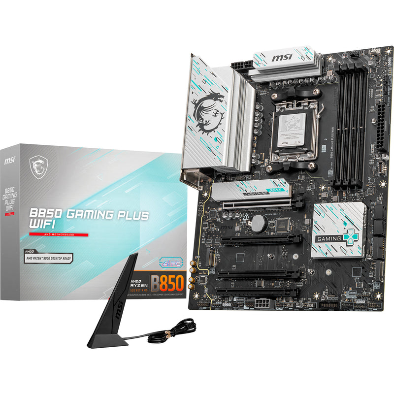 Afbeelding laden in galerijviewer, Msi b850 gaming plus wifi socket am5 moederbord (raid, 5gb-lan, wi-fi 7, bt, sound, atx)
