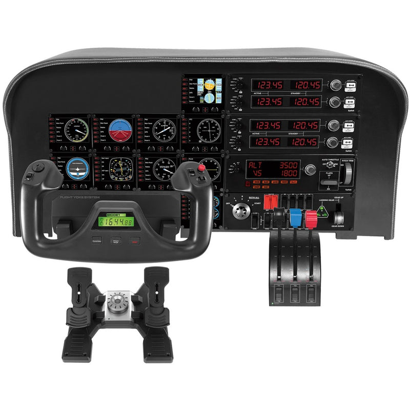 Afbeelding laden in galerijviewer, Logitech g saitek pro flight yoke gaming yoke (pc, mac)
