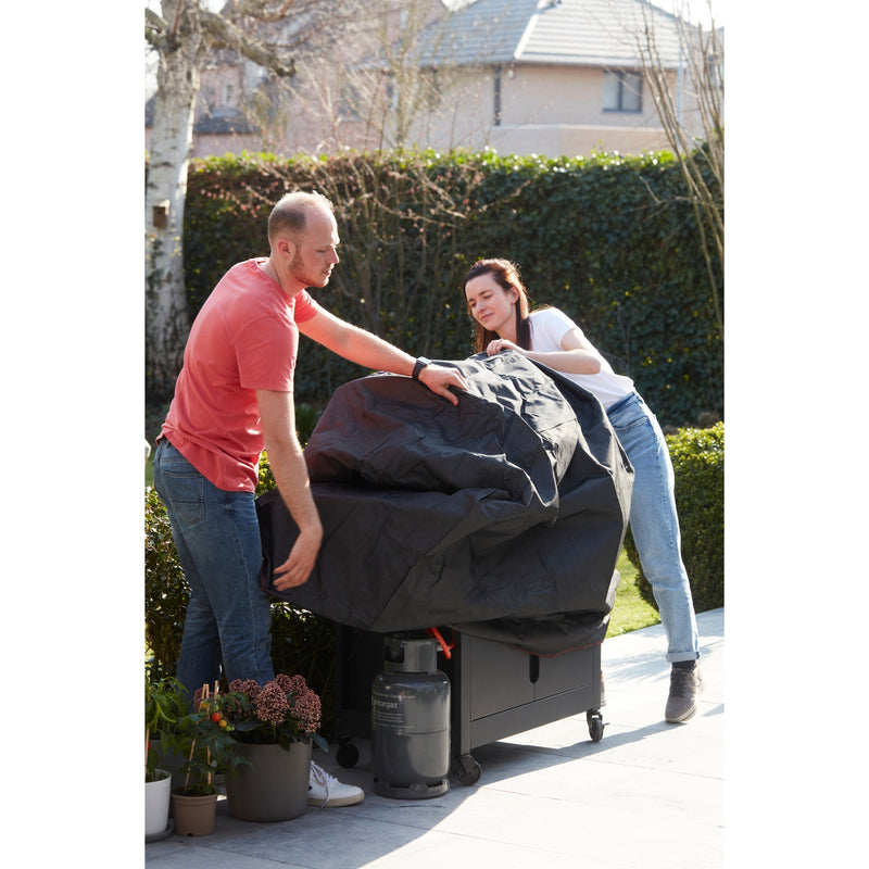 Afbeelding laden in galerijviewer, Barbecook – waterdichte bbq hoes – beschermhoes voor gasbarbecues - large - 151x75x107cm - zwart

