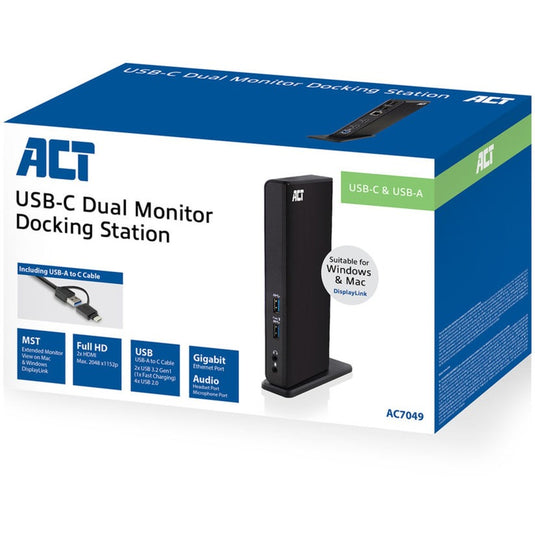 Abi dockingstation act ac7049 zwart