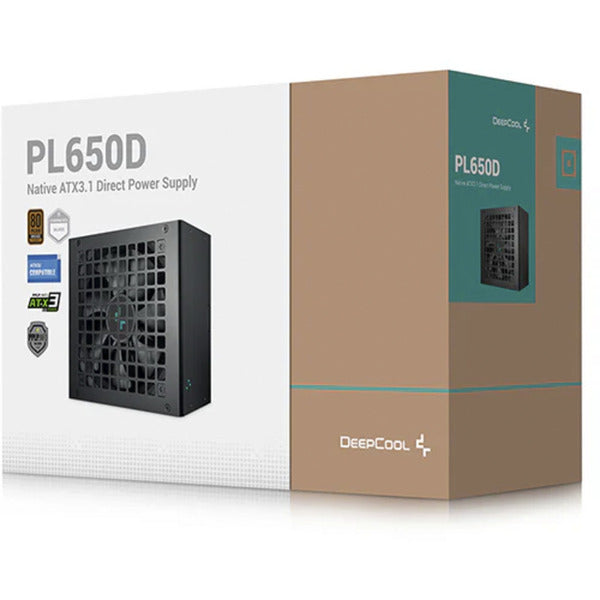Afbeelding laden in galerijviewer, Deepcool pl650d 650 watt voeding (zwart, 1x 12v-2x6, 2x pcie)
