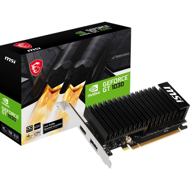 Afbeelding laden in galerijviewer, Msi geforce gt 1030 4ghd4 lp oc grafische kaart (1x hdmi, 1x displayport)
