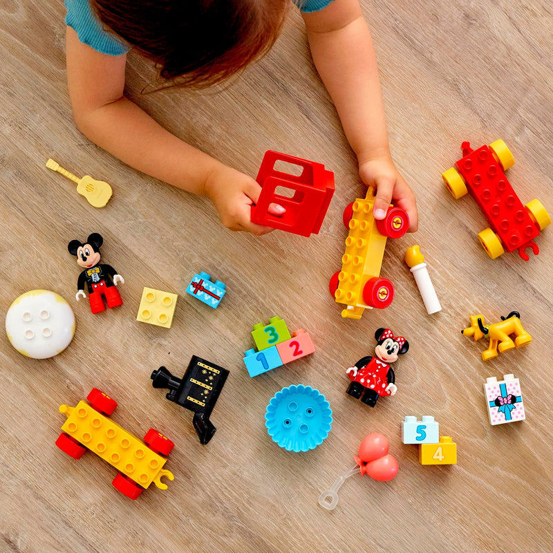 Afbeelding laden in galerijviewer, Lego duplo disney mickey minnie verjaardagstrein, bouwbaar speelgoed voor peuters 10941
