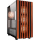 Sharkoon rebel c70g rgb midi tower behuizing (zwart houtkleur | 2x usb-a | 1x usb-c | rgb | tempered glass)