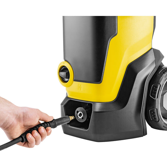 Kärcher k 7 wcm premium hogedrukreiniger (geel zwart, met vuilfrees en slanghaspel)