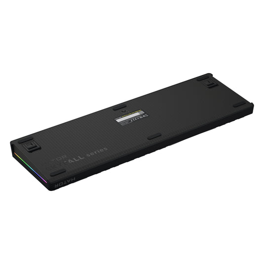 Hator skyfall pro wireless rgb mechanisch gaming toetsenbord (zwart, us lay-out (qwerty), hator aurum vanilla silent, 100%, rgb, double-shot pbt, hot-swap, 2.4ghz bluetooth usb-c)