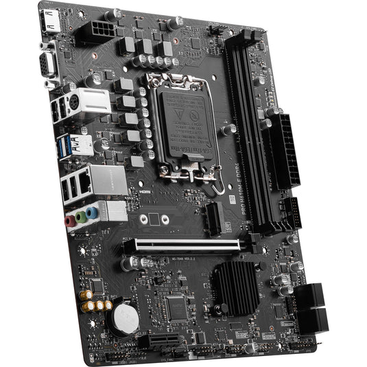 Msi pro h610m-e ddr4 socket 1700 moederbord (zwart, gb-lan, sound, µatx)