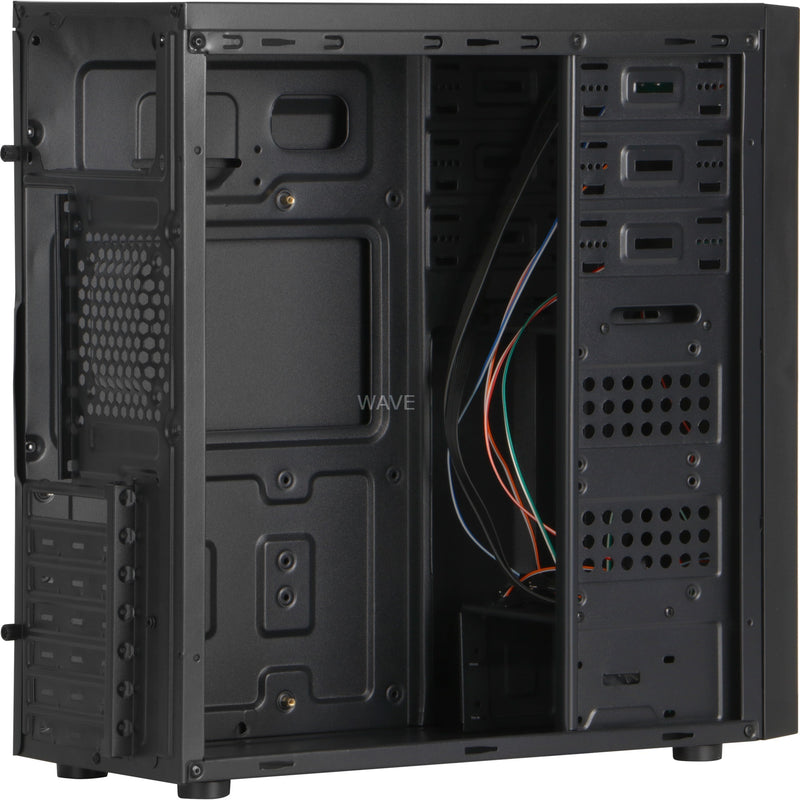 Afbeelding laden in galerijviewer, Inter-tech b-42 midi tower behuizing (zwart | 2x usb-a)
