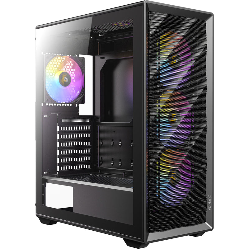 Afbeelding laden in galerijviewer, Antec ax85 argb midi tower behuizing (zwart | 2x usb-a | tempered glass)
