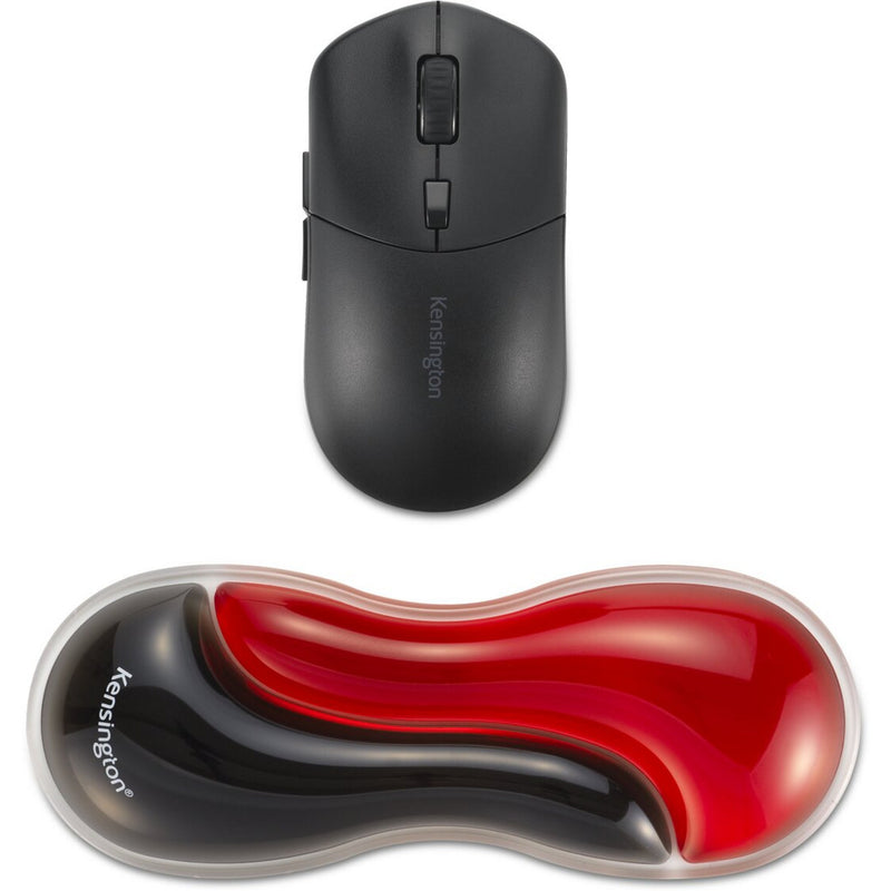 Afbeelding laden in galerijviewer, Kensington slim duo gel mouse trackball wrist rest polssteun (rood zwart)

