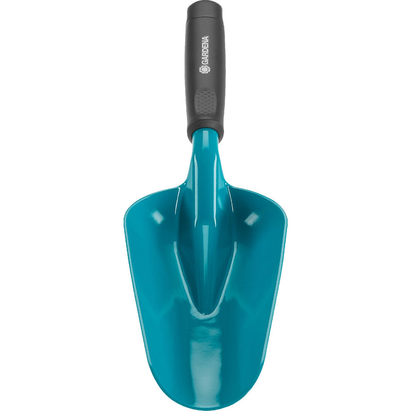 Afbeelding laden in galerijviewer, Gardena bloemenschep groot handschepje (turquoise zwart, 8953-20)
