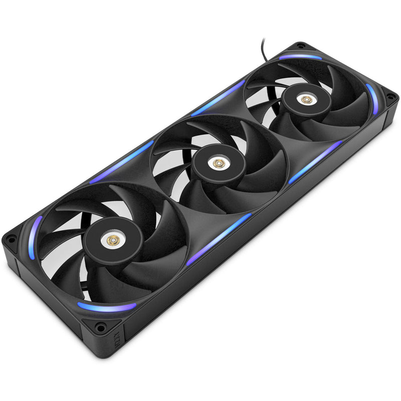 Afbeelding laden in galerijviewer, Nzxt f360x rgb case fans (zwart, 3 stuks, 360 x 120 x 30 mm, pwm)
