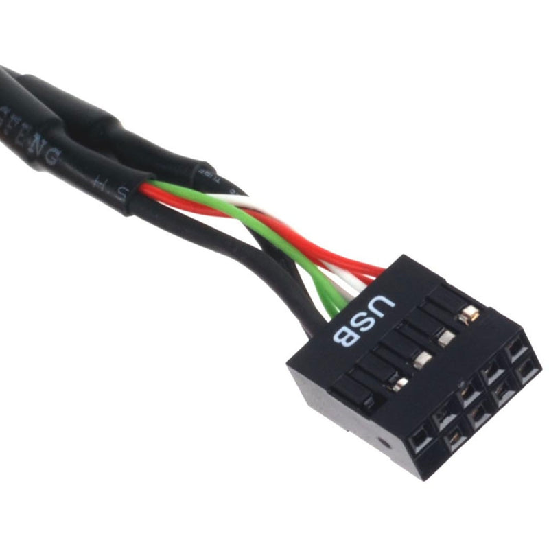 Afbeelding laden in galerijviewer, Silverstone g11303050-rt, usb 2.0 (intern) 9pin > usb 3.0 (intern) 19pin adapter (zwart)
