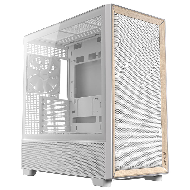 Afbeelding laden in galerijviewer, Antec flux midi tower behuizing (wit | 2x usb-a | 1x usb-c | tempered glass)
