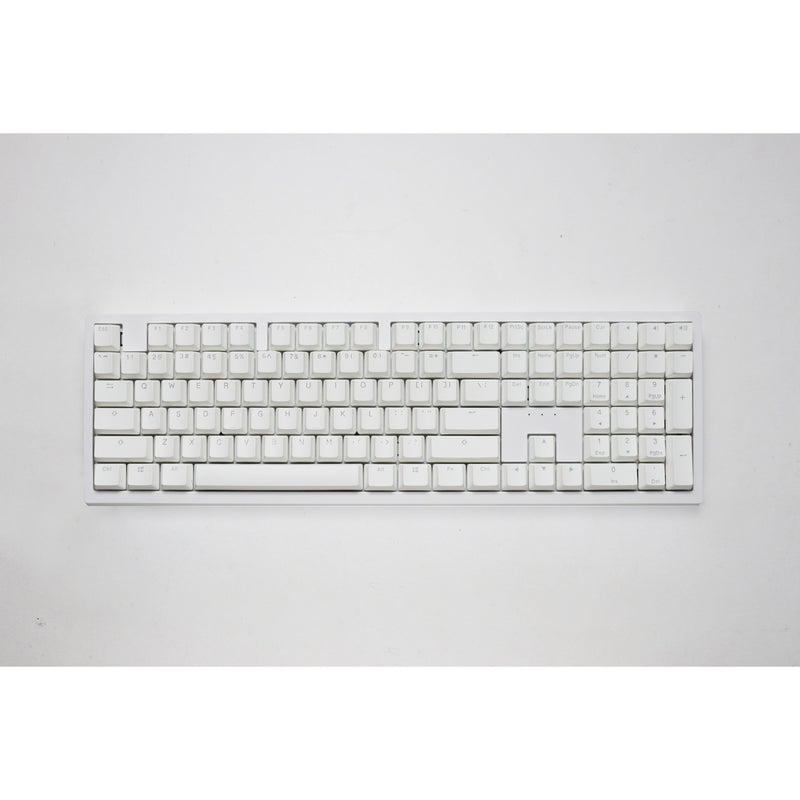 Afbeelding laden in galerijviewer, Ducky zero 6108 pure white rgb mechanisch gaming toetsenbord (wit, us lay-out (qwerty), cherry mx2a speed silver, 100%, rgb leds, double-shot pbt, hot swap, 2.4ghz | bluetooth | usb-c)
