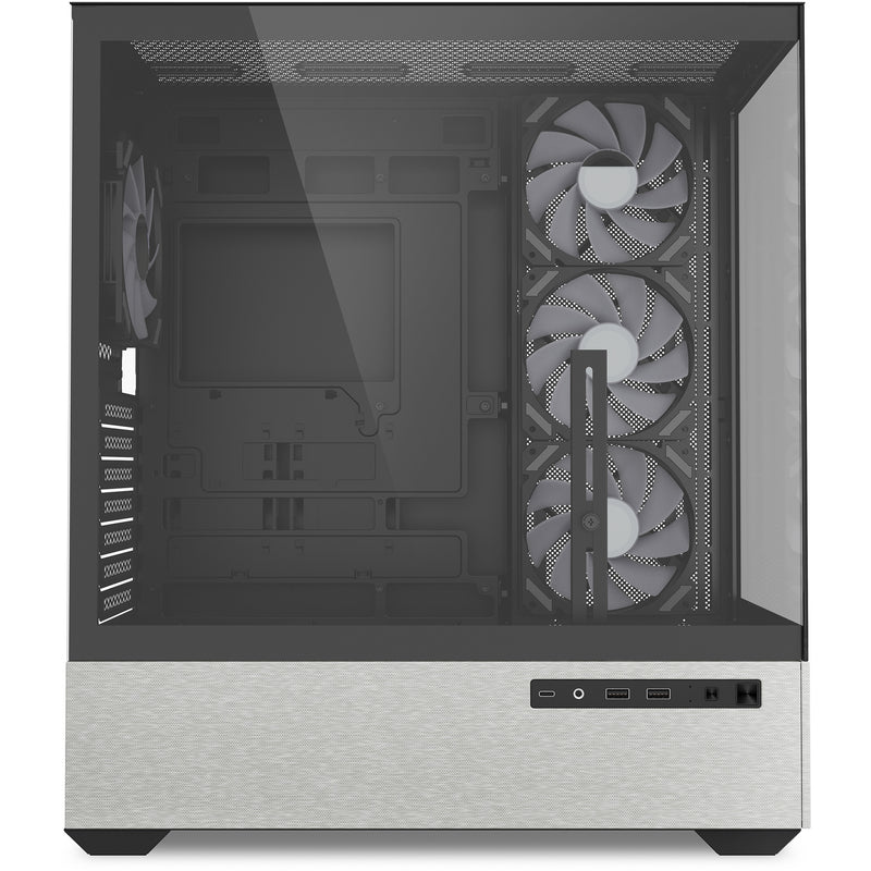 Afbeelding laden in galerijviewer, Sharkoon ak7 argb midi tower behuizing (zwart | 2x usb-a | 1x usb-c | rgb | tempered glass)

