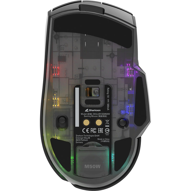 Afbeelding laden in galerijviewer, Sharkoon skiller sgm50w gaming muis (zwart, 400 - 6400 dpi, rgb leds)
