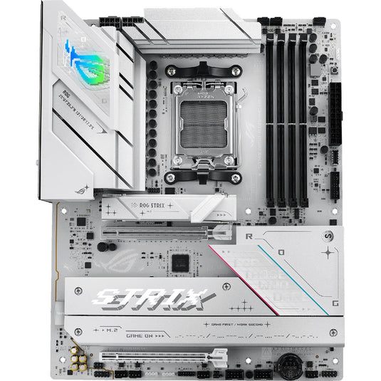 Asus rog strix b850-a gaming wifi socket am5 moederbord (wit, 2.5gb-lan, wi-fi 7, bt, sound, atx)