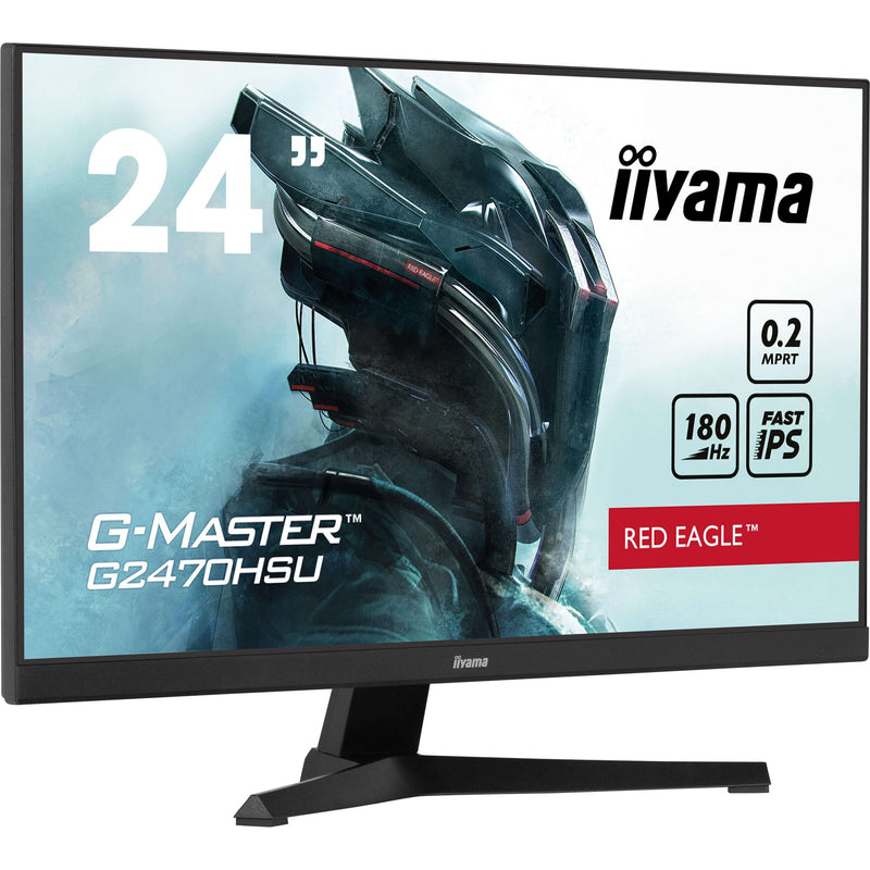 Afbeelding laden in galerijviewer, Iiyama g-master red eagle gb2470hsu-b6 24 gaming monitor (zwart, hdmi, displayport, 4x usb-a, usb-b, 180 hz)
