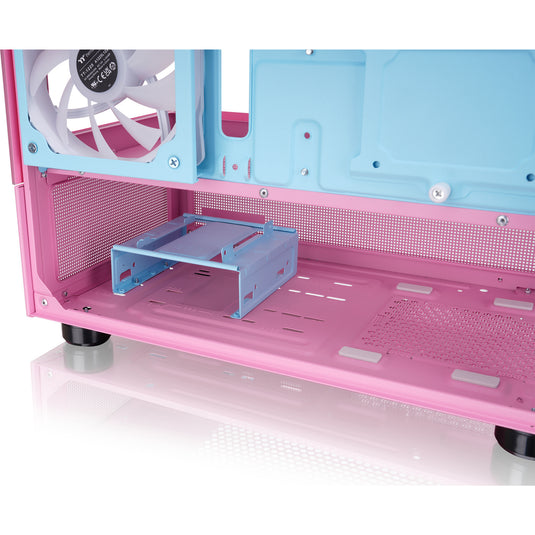 Thermaltake view 170 tg argb mini tower behuizing (roze | 2x usb-a | rgb | tempered glass)