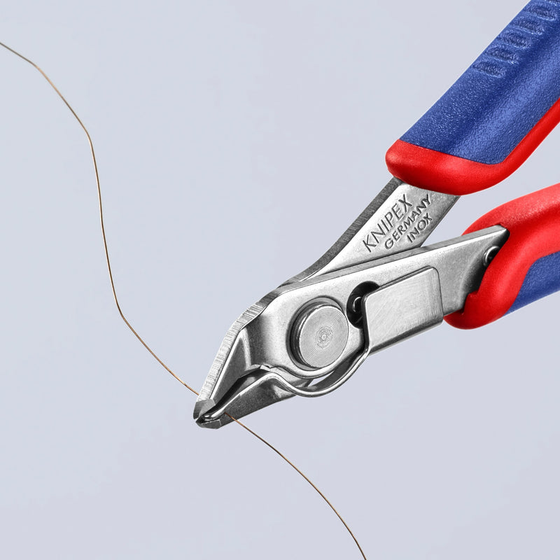 Afbeelding laden in galerijviewer, Knipex 78 13 125 electronic super knips® precisietang 125mm met draadklem | inox
