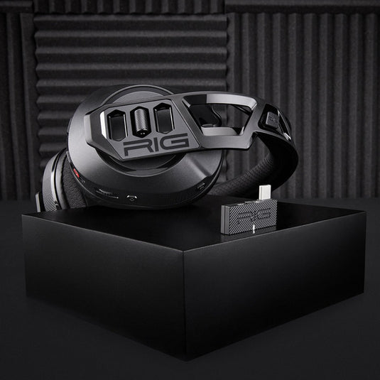 Nacon rig 600 pro hs over-ear gaming headset (zwart, playstation 5, playstation 4, windows, nintendo switch, android, ios)