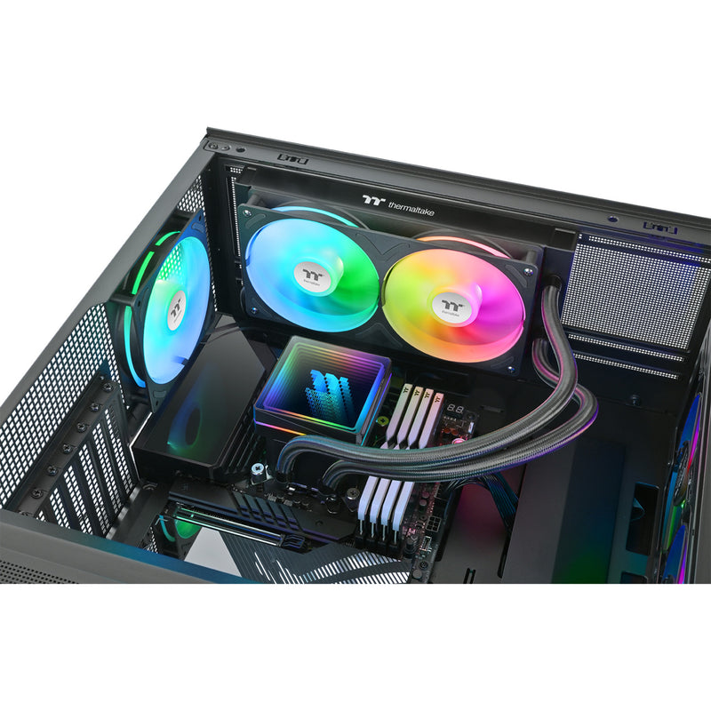 Afbeelding laden in galerijviewer, Thermaltake th240-s v3 argb sync aio liquid cooler waterkoeling (zwart)
