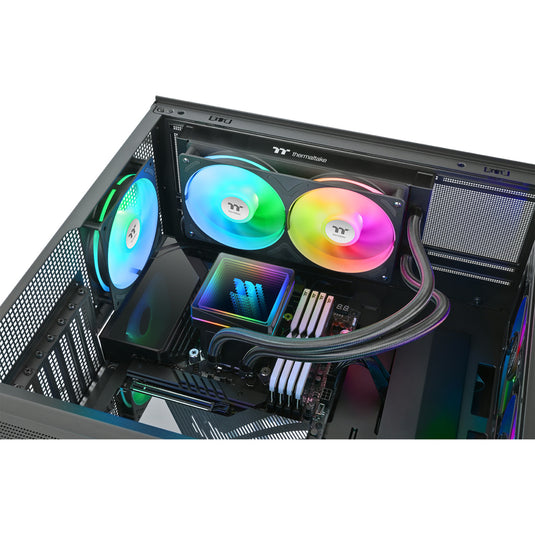 Thermaltake th240-s v3 argb sync aio liquid cooler waterkoeling (zwart)