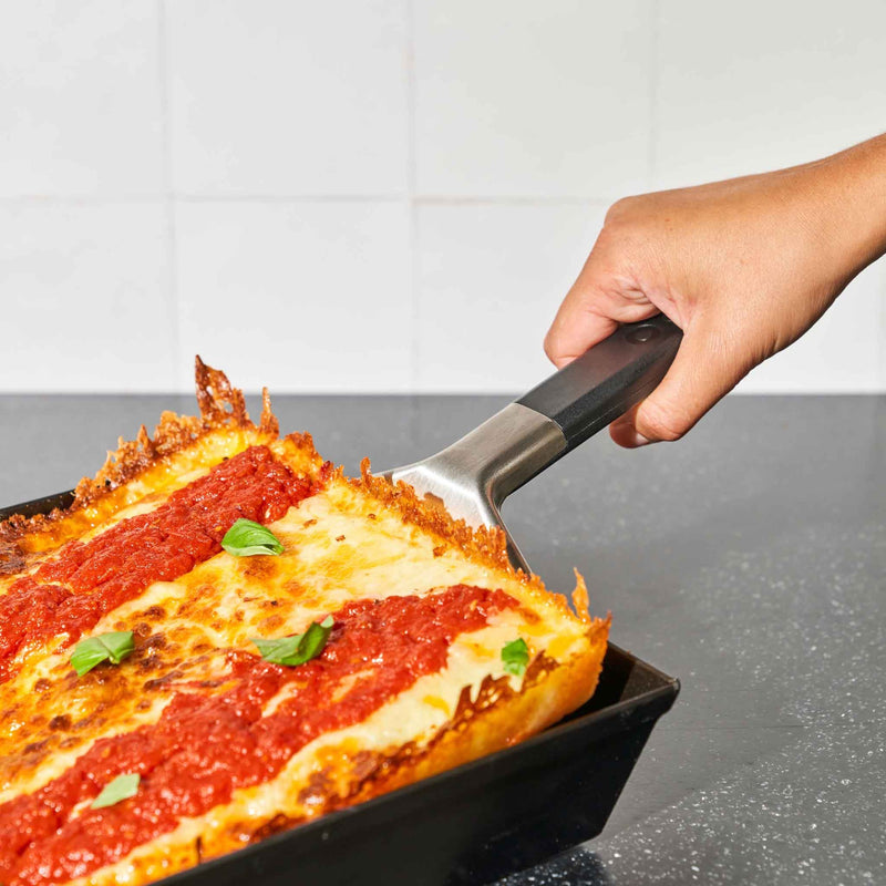 Afbeelding laden in galerijviewer, Ooni pan pizza spatel grillbestek (zilver zwart)

