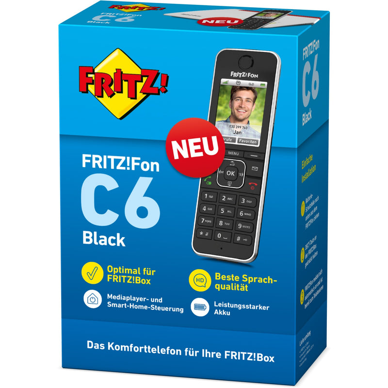 Afbeelding laden in galerijviewer, Fritz! fon c6 handset (zwart)
