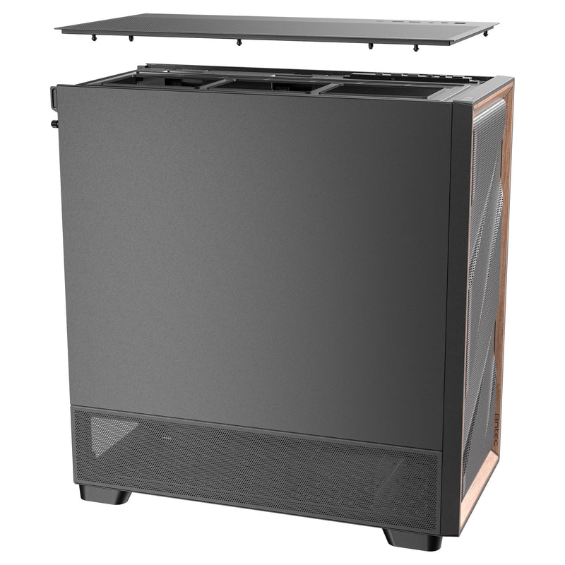 Afbeelding laden in galerijviewer, Antec flux se midi tower behuizing (zwart | 2x usb-a | 1x usb-c)
