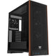 Thermaltake s370 ws midi tower behuizing (zwart | 2x usb-a | 1x usb-c | tempered glass)