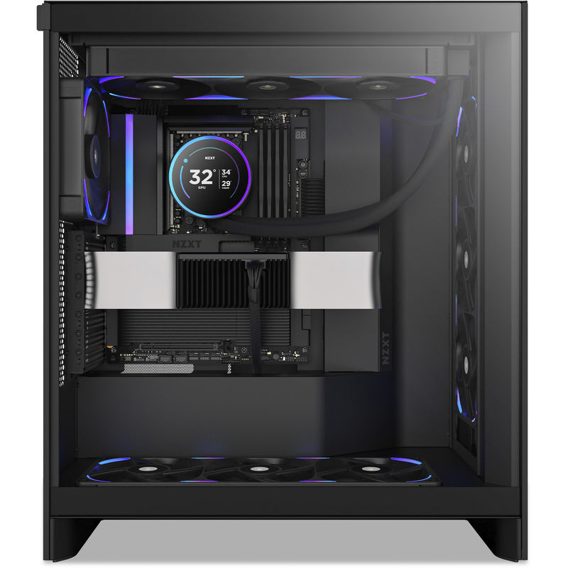 Afbeelding laden in galerijviewer, Nzxt f360x rgb case fans (zwart, 3 stuks, 360 x 120 x 30 mm, pwm)
