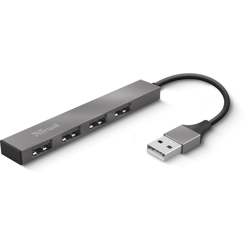 Afbeelding laden in galerijviewer, Trust halyx aluminium 4-port mini usb hub usb-hub (aluminium)
