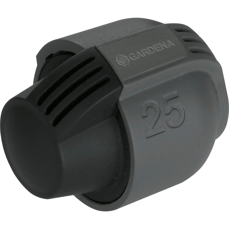 Afbeelding laden in galerijviewer, Gardena eindstuk 25 mm sluiting (grijs, 2778-20)
