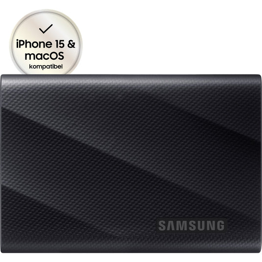 Samsung portable t9 2 tb externe ssd (zwart, mu-pg2t0b eu, usb-c 3.2 (20 gbit s))