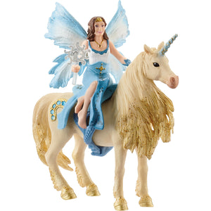 Schleich bayala - eyelas buitenrit op gouden eenhoorn speelfiguur (42508)