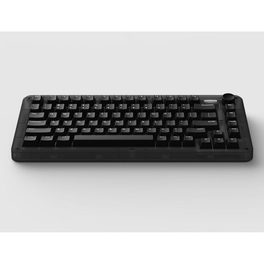 Iqunix zx75 dark side wireless mechanical keyboard (zwart, us lay-out (qwerty), cherry mx red, 75%, rgb leds, hot-swappable, double-shot pbt, 2.4ghz | bluetooth 5.1 | usb-c)