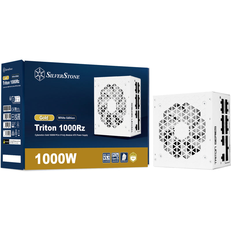 Afbeelding laden in galerijviewer, Silverstone triton 1000rz modulaire 1000 watt voeding (wit, 1x 12v-2x6, 4x pcie)

