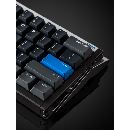 Iqunix ez60 magnetic switch gaming he keyboard (zwart, us lay-out (qwerty), gateron magnetic jade pro, 60%, rgb, double shot pbt keycaps)