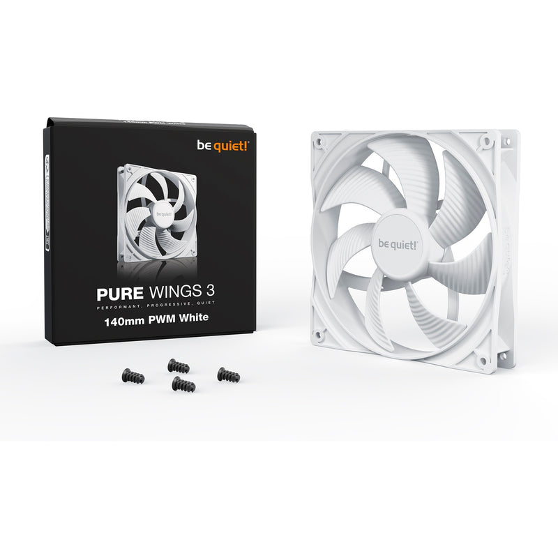 Afbeelding laden in galerijviewer, Be quiet! pure wings 3 pwm case fan (wit, 140 x 140 x 25 mm)
