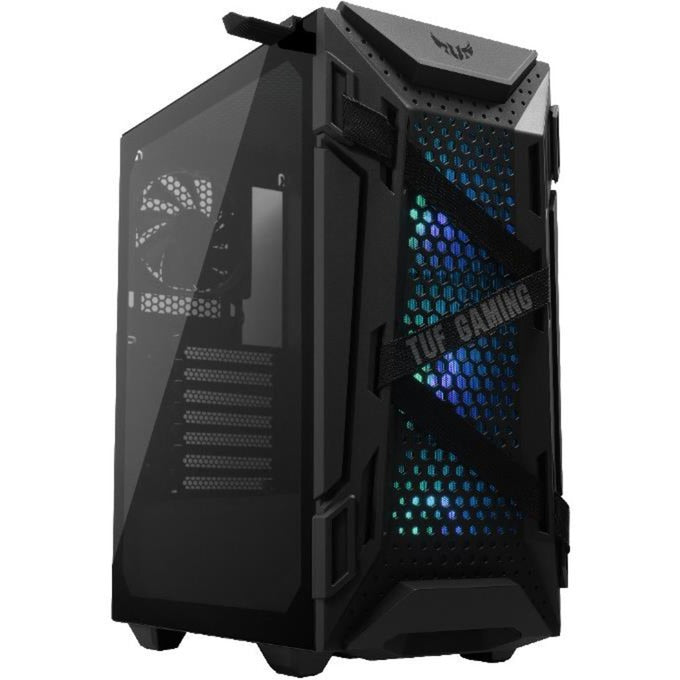Afbeelding laden in galerijviewer, Asus tuf gaming gt301 midi tower behuizing (zwart | 2x usb-a | rgb | tempered glass)
