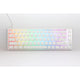 Ducky one 3 classic pure white sf rgb mechanisch toetsenbord (wit, us lay-out (qwerty), cherry mx brown, 65%, rgb leds, double-shot pbt, hot-swappable, quack mechanics)
