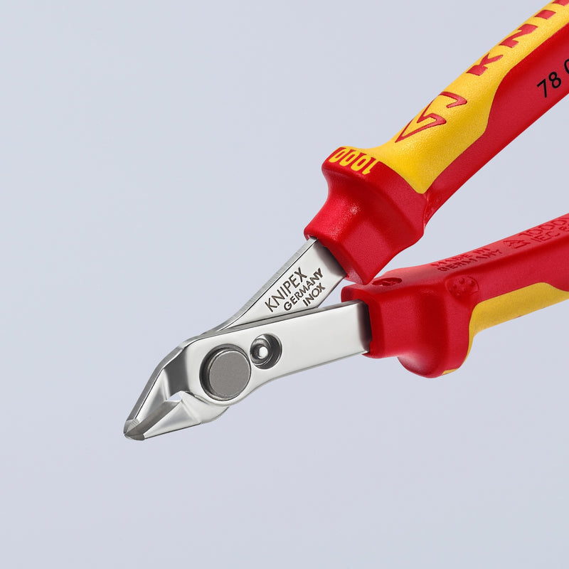 Afbeelding laden in galerijviewer, Knipex electronic super knips® vde 78 06 125 elektronica-tang (rood geel)
