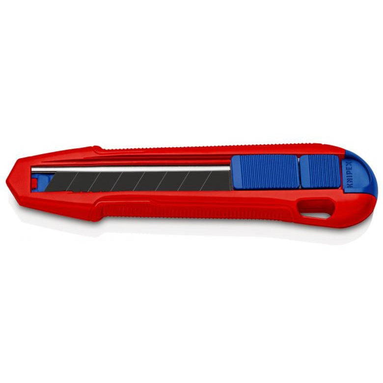 Afbeelding laden in galerijviewer, Knipex cutix universele mes stanleymes (rood blauw, incl. 2 mesbladen)
