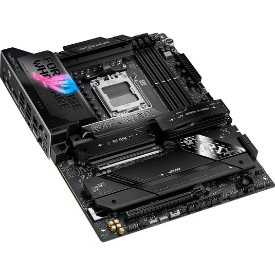 Asus rog strix x870e-e gaming wifi socket am5 moederbord (5gb-lan, wi-fi 7, bt, sound, atx)