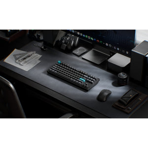 Keychron q3 ultra-m3 8k wireless custom mechanical keyboard (zwart, us lay-out (qwerty), silk pom brown, 80% (tkl), rgb, hot swap, 8k, 2.4 ghz | bluetooth 5.2 | usb-c)