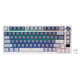 Royal kludge m75 draadloos gaming toetsenbord (us lay-out (qwerty), 75%, ocean blue, sliver switch, rgb, hot swap, 2.4 ghz | usb-c | bluetooth)