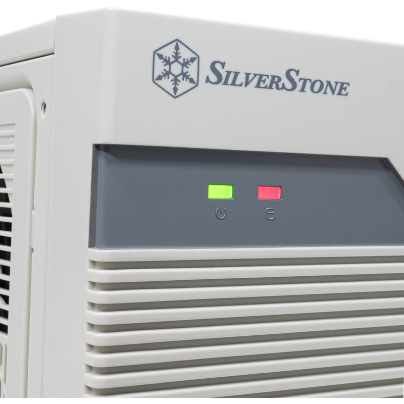 Afbeelding laden in galerijviewer, Silverstone flp01 htpc behuizing (crème | 2x usb-a | 1x usb-c)
